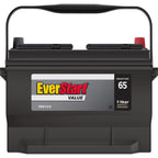 EverStart Value Lead Acid Automotive Battery, Group Size 65, 12 V, 650 CCA