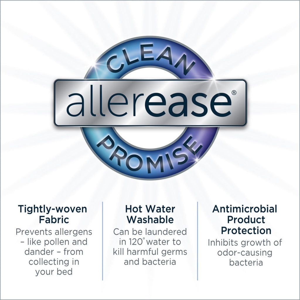 AllerEase Platinum Mattress Cover Protector, Queen- ZipOff Top, Waterproof, Allergen