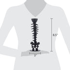 Metal Spine Candle Holder, Black, 8.6", Halloween by Way To Celebrate