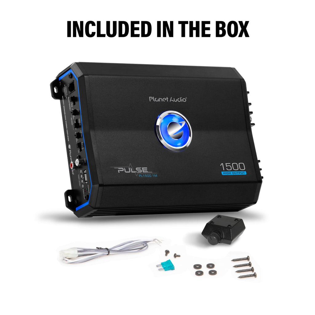 Planet Audio PL1500.1M 1500 Output MOSFET Class A/B Monoblock Car Amplifier