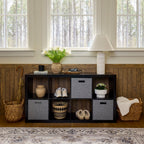 Better Homes & Gardens 8 Cube Storage Organizer, Solid Black