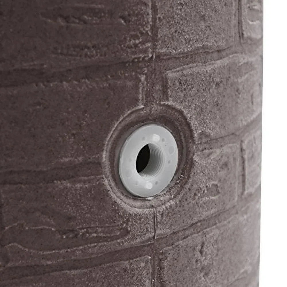 Good Ideas Impressions Downton Rain Saver Rain Barrel, 50 Gallon, Dark Granite - IMP-D50-DAR