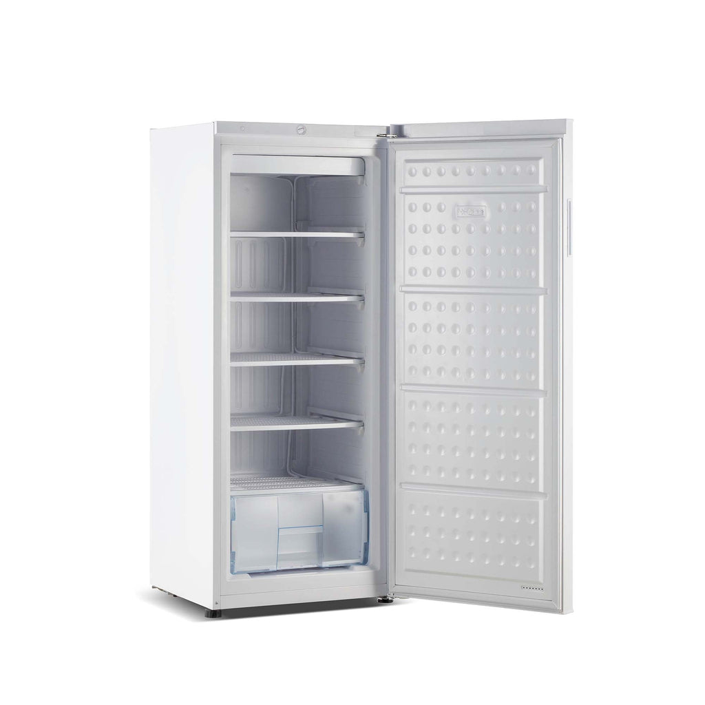 Frigidaire 10 Cu. ft. Garage Ready Upright Freezer, Recessed Handle, Adjustable Temperature Control, Flush Back Design, Efficient Cooling, White