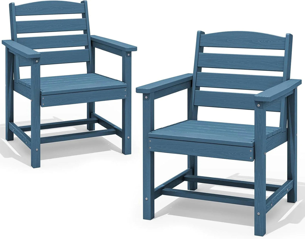 SERWALL 7-Piece HDPE Patio Dining Set, Aruba, 66.9in D x 32.2in W x 29.1in H