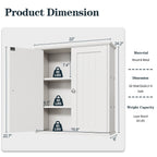 Walsunny Bathroom Medicine Cabinet, Wall-mounted Storage Cabinet , Cosmetics Storage Cabinet for Dining room, Bedroom
