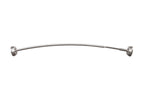 Better Homes & Gardens Dual Mount No Rust 50” to 72” Adjustable Curved Shower Curtain Rod, Nickel