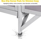 Aivituvin 40.94" Chicken Coop with Nesting Box, Weatherproof Hen House with Leakproof Pull-Out Tray, Poultry Coops for Chickens, Duck & Quail