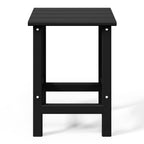 WestinTrends Outdoor Side Table, All Weather Poly Lumber Adirondack Small Patio Table Square End Table for Pool Balcony Deck Porch Lawn Backyard