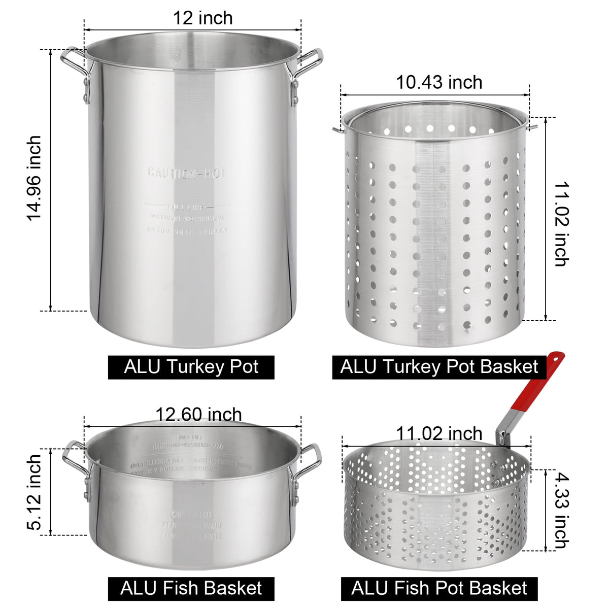 Ktaxon Propane Outdoor Fryer Fish Frying / Boiling Turkey Fryer Pot,55000BTU,30QT,10QT