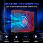 1200W Car Subwoofer with APP Control and Colour Light, 10'' 12V Slim Under Seat Powered Car Subwoofer w/Built-in Amplifier & Hi/Lo Input Bass Speaker