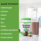 6 pack) Orgain Organic Vegan 21g Protein Powder, Plant Based Shake Drink, Creamy Chocolate Fudge 1.02lb