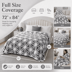 SUNNY HEAT Electric Heated Blanket 5 Heating Levels & 10 H Auto Shut Off, Warm Sherpa & Breathable, 72x84 Inch, Gray