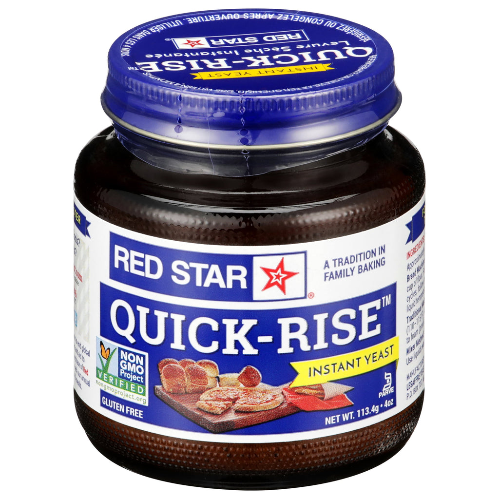 6 pack) Red Star Quick-Rise Instant Yeasts, 4 oz (113.4 g) Multi-Use Jar, Fast-Acting Baking Yeasts
