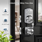 Veise Keyless Entry Door Lock with 2 Knobs Set, Electronic Keypad Deadbolt, Easy Installation Digital Smart Door Lock Set, Auto Lock, One-time Codes