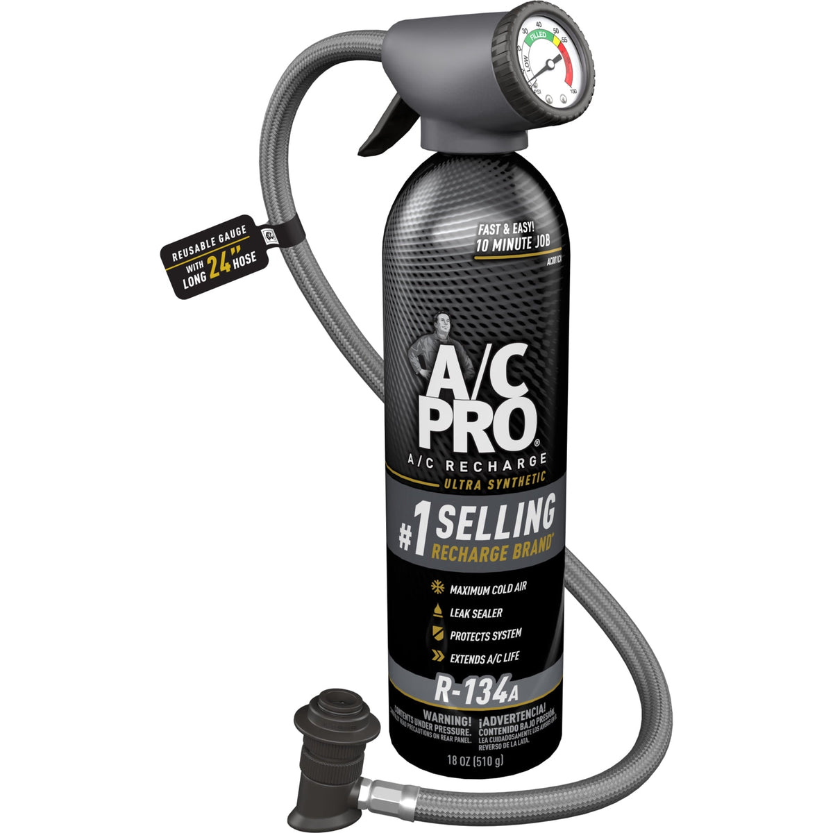 A/C Pro Ultra Synthetic R-134a Refrigerant Kit - 16 OZ