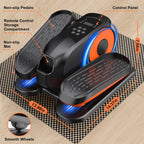 Funslim Under Desk Elliptical Exercise Machine,Leg Exerciser While Sitting, Quiet Portable Electric Seated Pedal Exerciser,Fully Assembled with