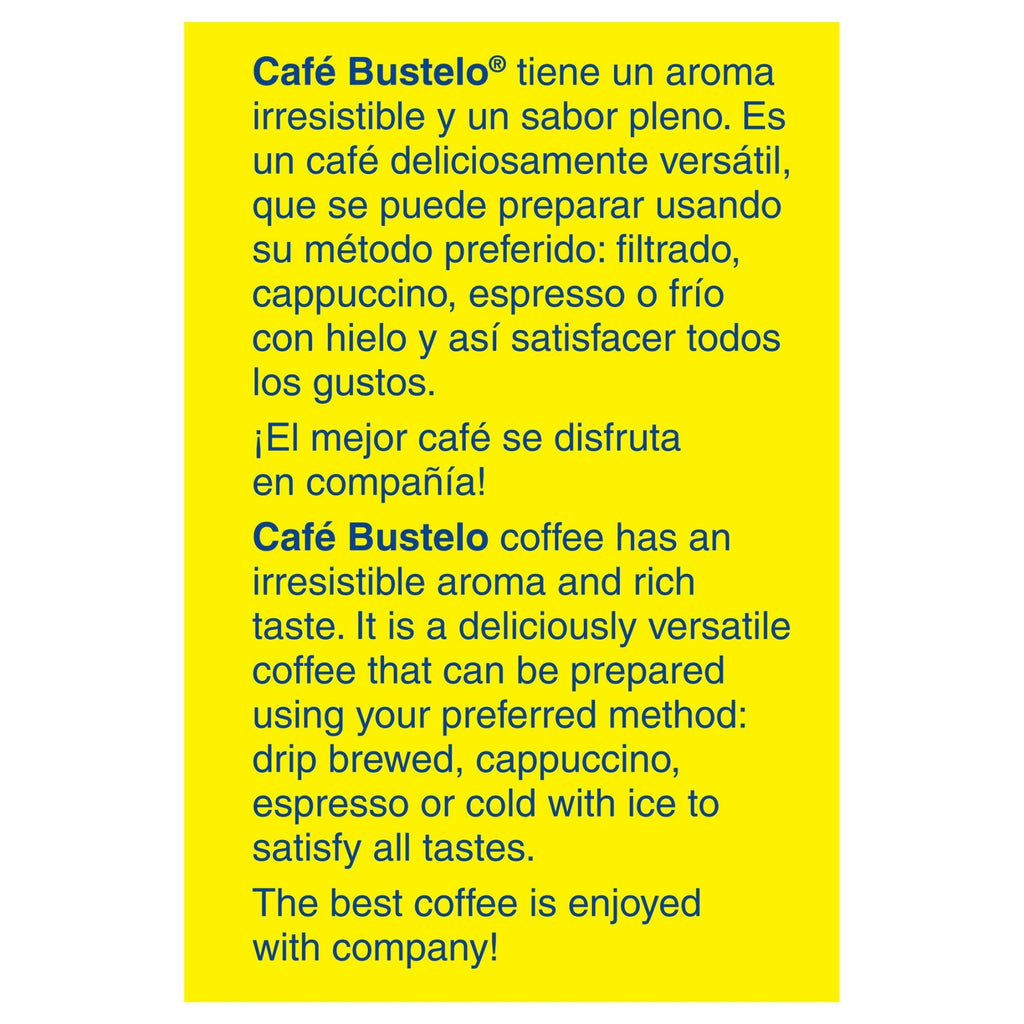 12 pack) Cafe Bustelo, Espresso Style Dark Roast Ground Coffee, Vacuum Packed 10 oz Brick