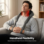 Bob and Brad Cordless 4D Shiatsu Neck Massager with Heat, 190 Min Battery, Lightweight 2.4 lbs