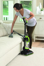 BISSELL PowerForce Compact Turbo, Bagless, Upright Vacuum, Powerful Suction, East Empty Dirt Tank, Lightweight, High Reach Wand, 2690, Green & Black