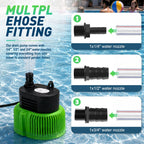 LAANPOLE Pool Cover Pump Above Ground - Submersible Sump Pump, Swimming Water Removal Pumps, with Drainage Hose & 25 Feet Extra Long Power Cord, 850