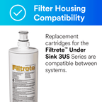 Filtrete Advanced Under Sink Quick Change Water Filtration Filter, 3US-PF01