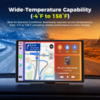 LAMTTO 10.1" Portable Wireless CarPlay Screen for Old Vehicle with Super Link Mirroring, Apple CarPlay & Android Auto, Bluetooth, FM, AUX, Navigation