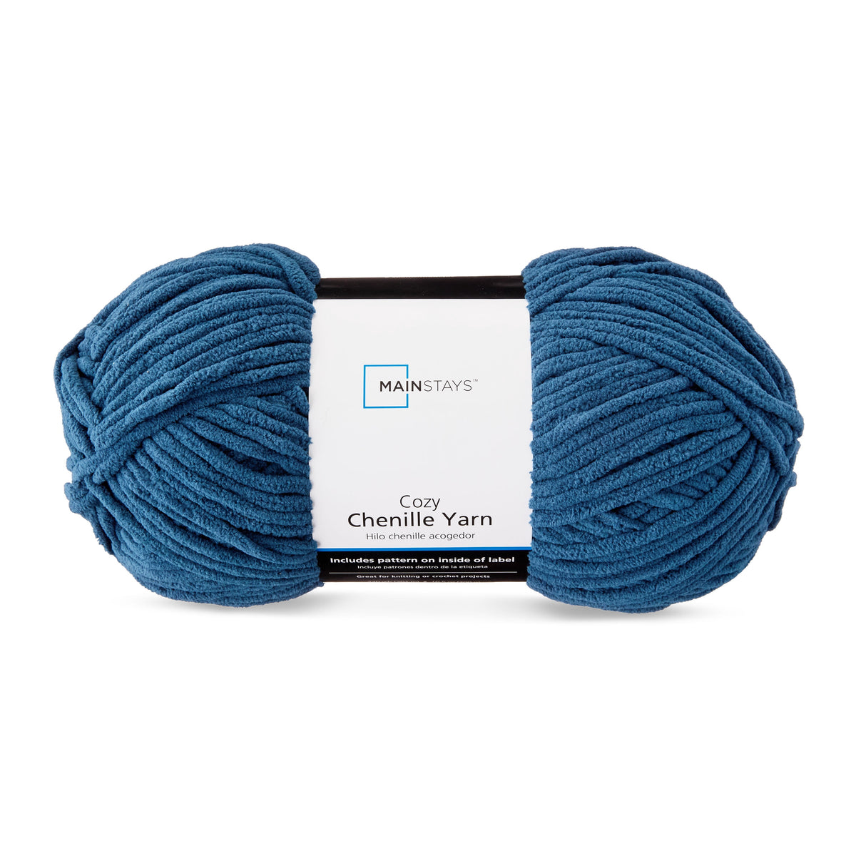 Mainstays Cozy Chenille Yarn, 220 yd, 100% Polyester, Bulky