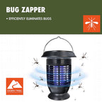 Ozark Trail Rechargeable Self-Cleaning Electronic Bug Zapper for Outdoor Use, Black