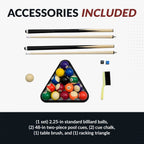 Hathaway Fairmont 6 Ft Portable Pool Table, Blue - BG2574