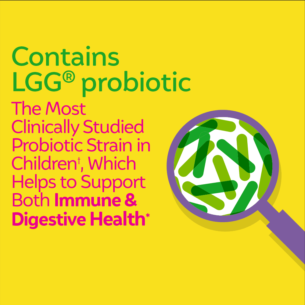 Culturelle Probiotics Kids Purely Probiotic Daily Ready-to-Mix Supplement, Immunity & Digestion Support for Children, No Flavor Added, 50 Packets