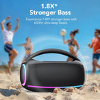 Outdoor Bluetooth Speaker, 80W Loud Speaker with Bass, Speakers Bluetooth Wireless with 24H Long Battery Life, IPX7 Waterproof, Speakers for Pool
