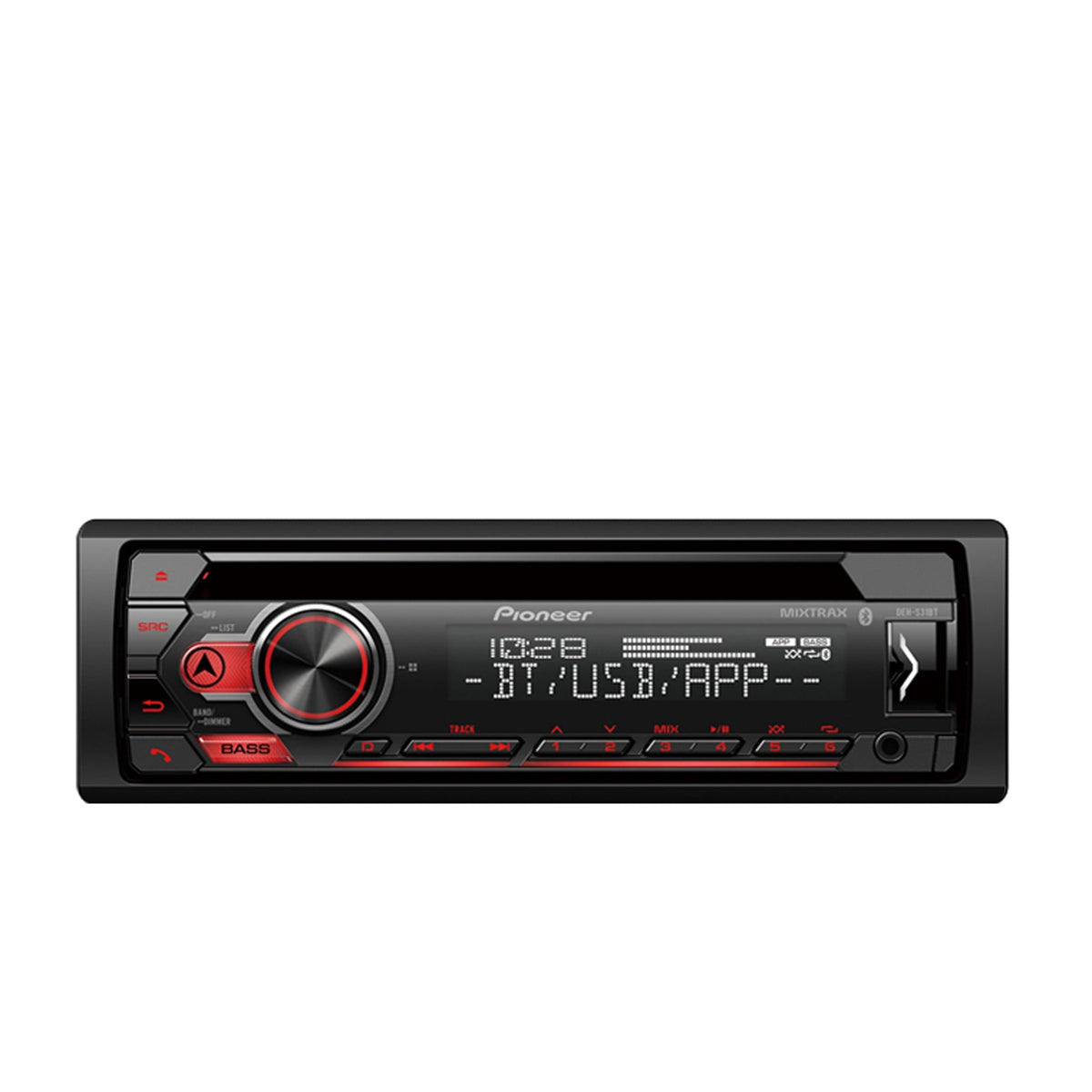 Pioneer DEH-S31BT Single DIN CD Receiver with Bluetooth