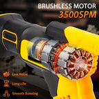 21V Brushless Reciprocating Saw,2×4.0Ah Battery Cordless Power Sawzaw 28mm 3500 SPM High-Performance Saws with 12 Saw Blades, Recíproca for Heavy