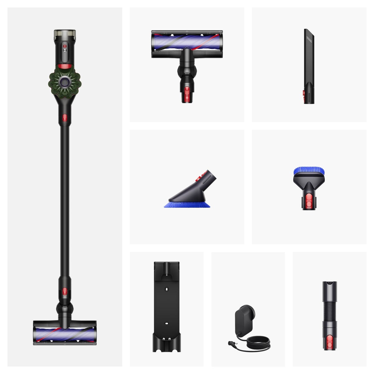 Dyson V8 Cyclone + Car Cleaning Kit Cordless Vacuum | Black/Khaki | New | Newest Gen