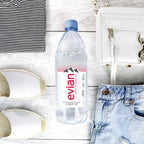 Evian Natural Spring Water 1L Bottles, 12 Pack