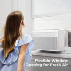 Midea U-Shaped Inverter Window Air Conditioner 12,000 BTU, White - MAW12V1QWT-cr