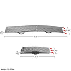 Stalwart Set of Two 69-Inch Foldable Loading Ramps with 2200lb Capacity