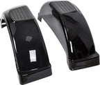 Kojem 2Pcs 13" Single-Axle Trailer Fenders W/Steps Skirt Boat Black