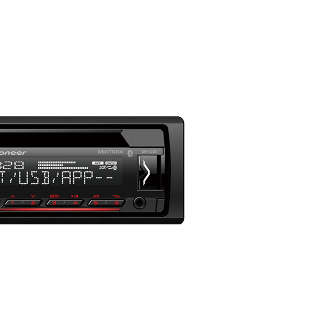 Pioneer DEH-S31BT Single DIN CD Receiver with Bluetooth