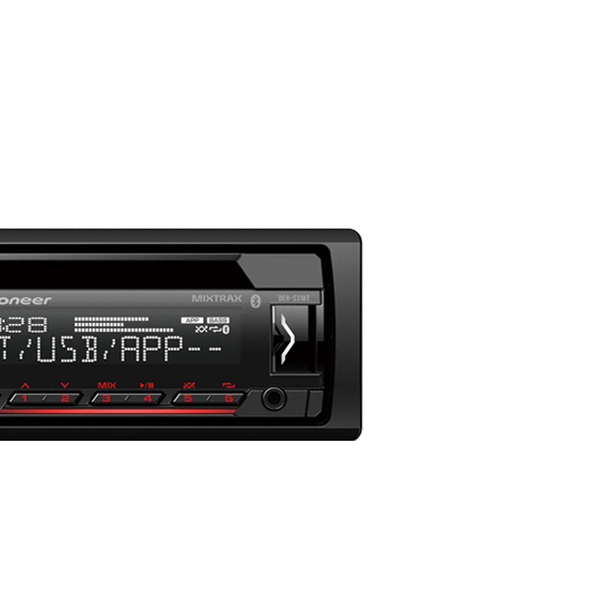 Pioneer DEH-S31BT Single DIN CD Receiver with Bluetooth
