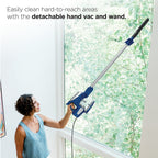 Shark Rocket Corded Stick Vacuum, Carpet and Hardfloors, Pet Friendly, Swivel Steering, Removable Handheld, HV200 Blue