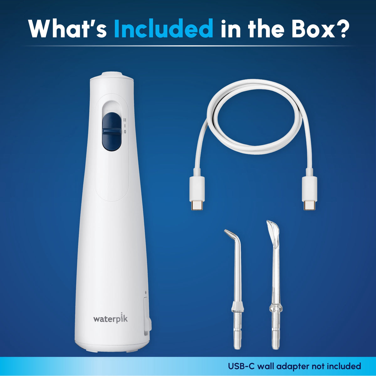 Waterpik Cordless 1200 Water Flosser with 2 Settings, 2 Tips, ADA Accepted