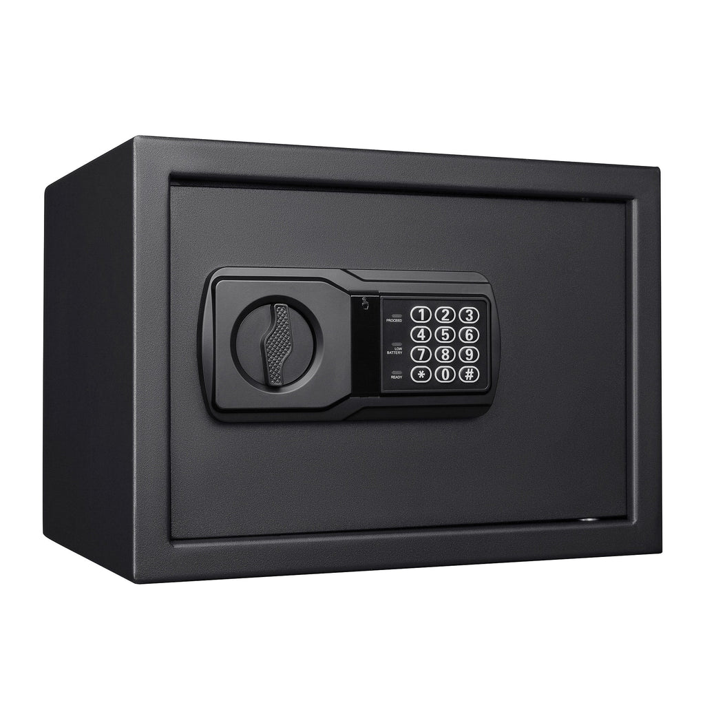 Pen + Gear Safes Model 44E20 with Electronic Lock, Backup Key, 1 Shelf, Black