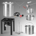 Ktaxon Propane Outdoor Fryer Fish Frying / Boiling Turkey Fryer Pot,55000BTU,30QT,10QT