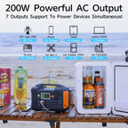 Flashfish 200W Portable Power Station, 40800mAh Solar Generator, Portable Generator for Camping Travel Emergency