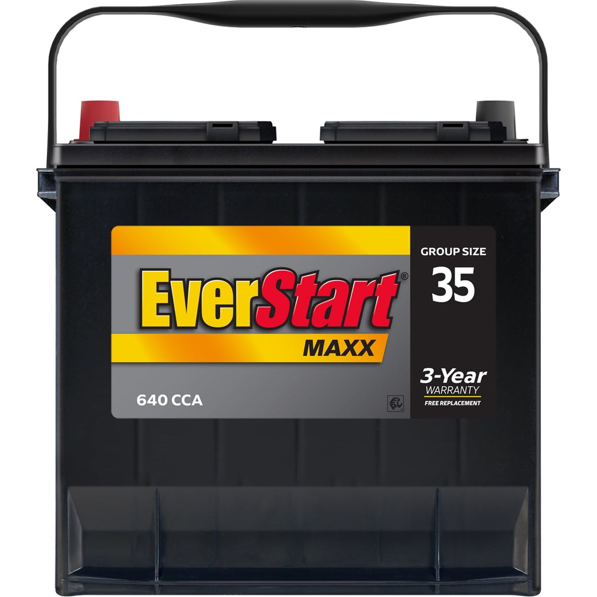 EverStart Maxx Lead Acid Automotive Battery, Group Size 35N, 12 V, 640 CCA