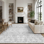 SIXHOME 5'x7' Area Rugs for Living Room Washable Rugs Boho Large Area Rug Modern Geometric Neutral Living Room Rug Carpet Soft Rugs for Bedroom