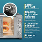 Elite Gourmet 47.5Qt 18-Slice Convection Oven - 4-Control Knobs