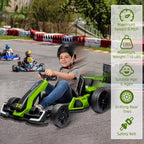 24V Electric Go Kart With 300W Motor, EVA Tire, Green