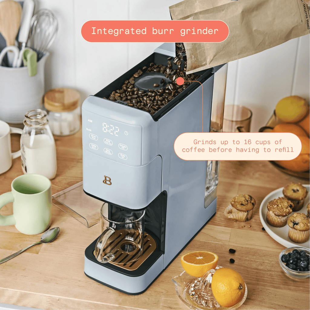 Beautiful Perfect Grind Programmable Single-Serve Brewer, Cornflower Blue